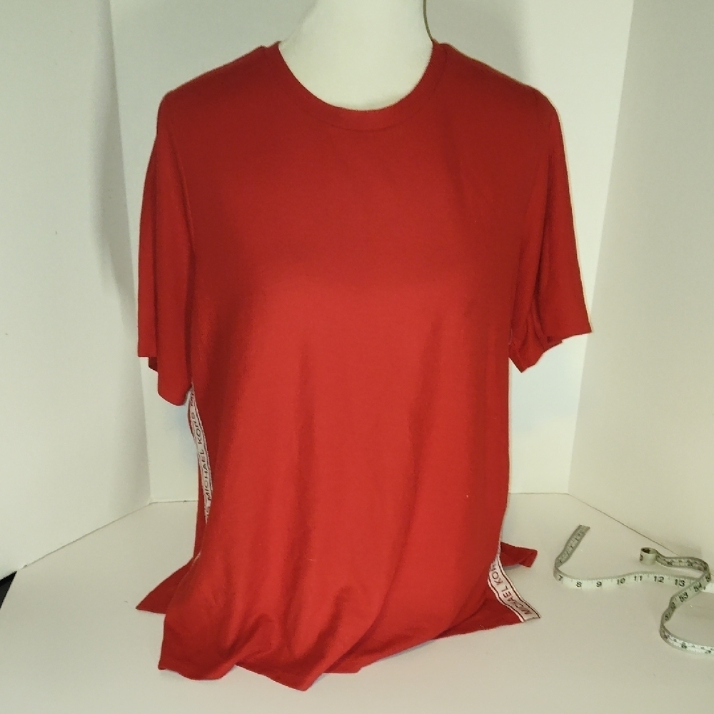 Michael Kors Waffle Knit Red Shirt Size 1x